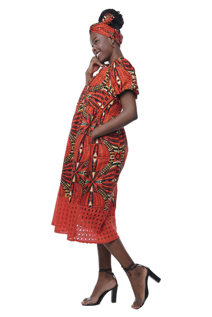 Ankara Midi Dress