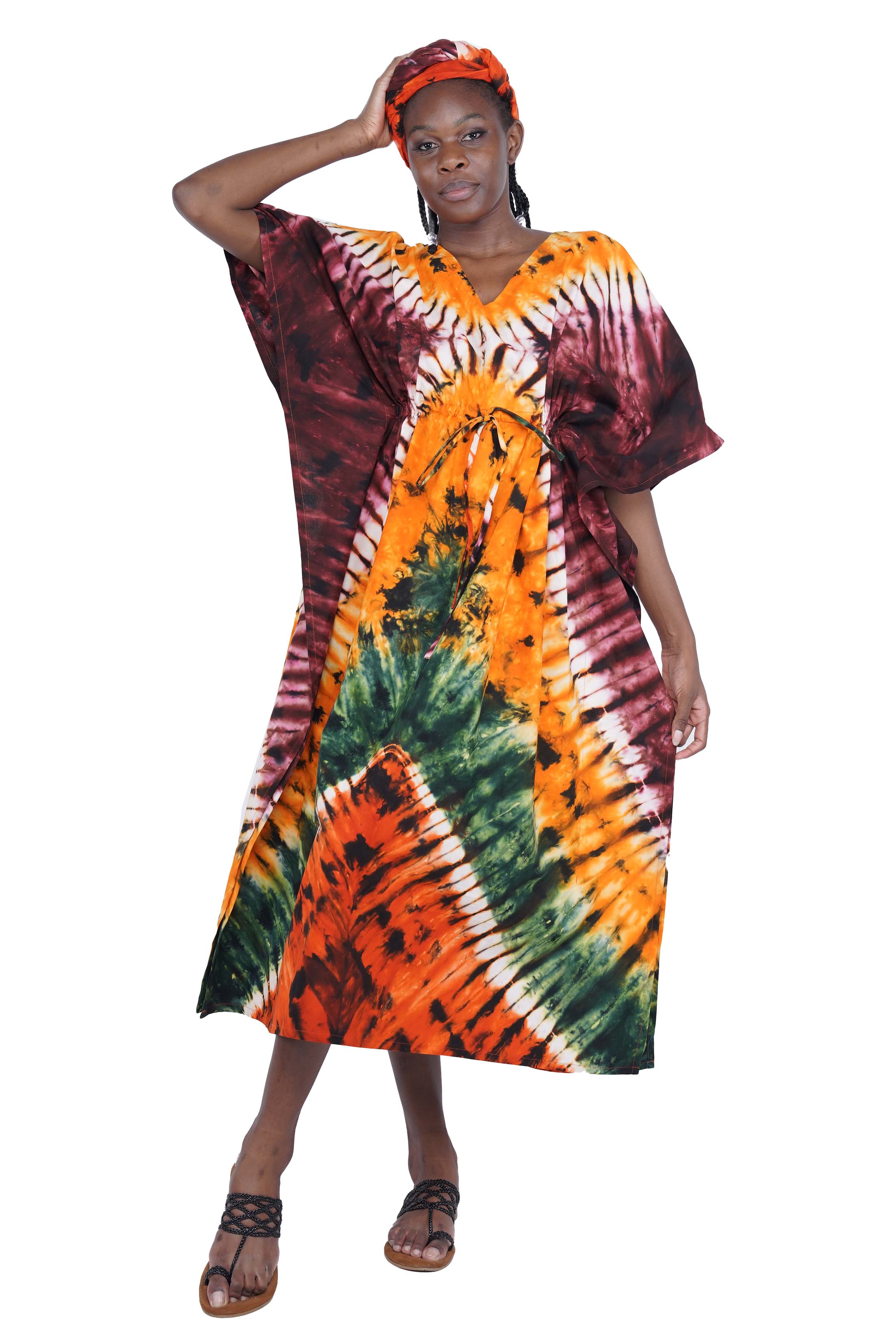 Tie &amp; Dye Kaftan