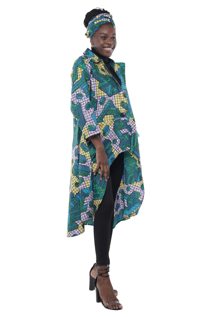 Ankara High Low Jacket