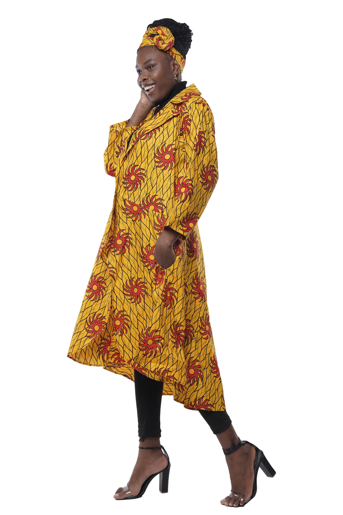 Ankara High Low Jacket