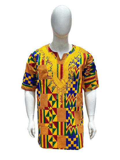 Handcrafted African embroidered men&