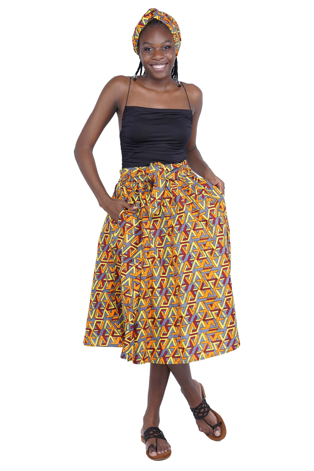 African Midi Skirt