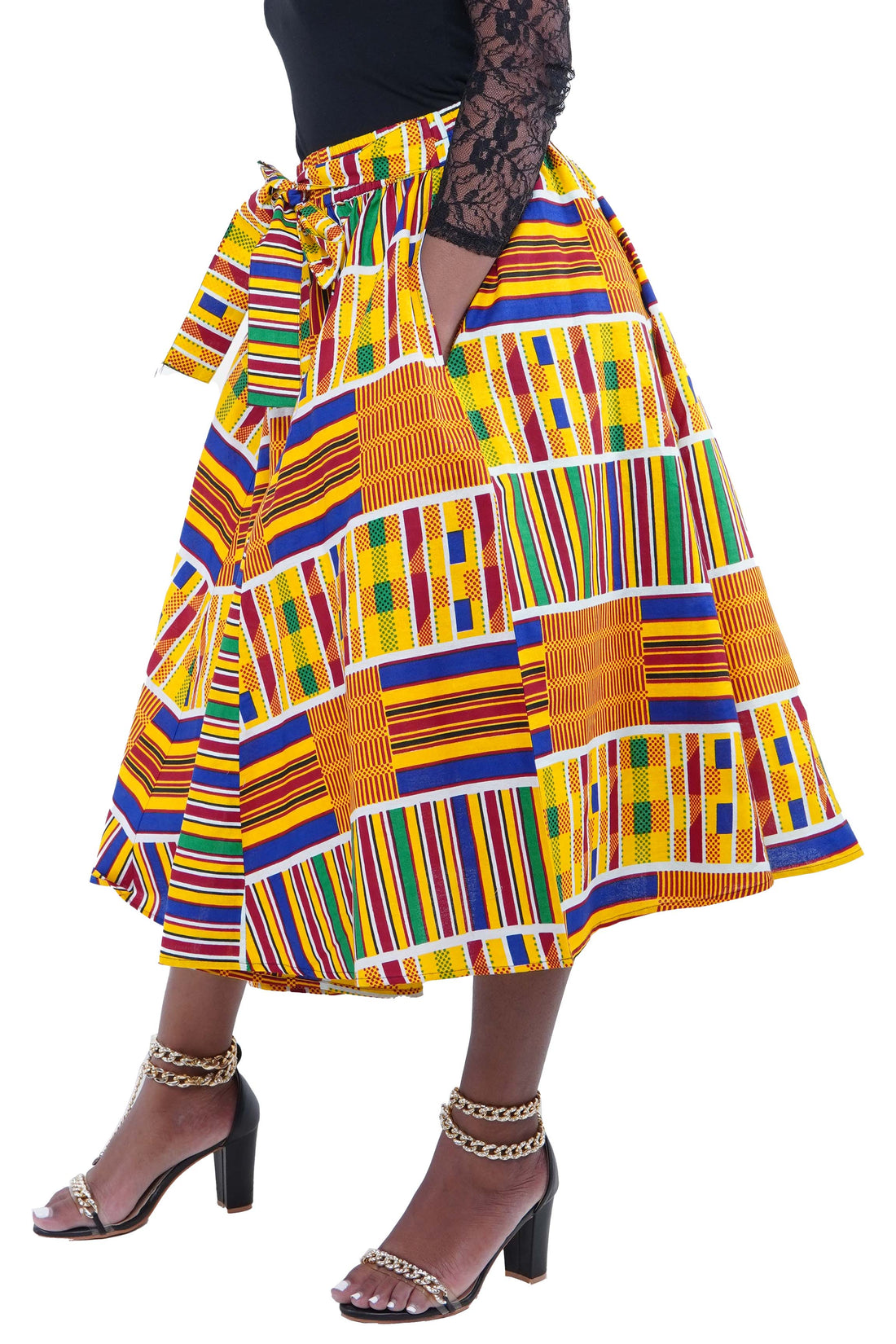 Kente Midi Skirt