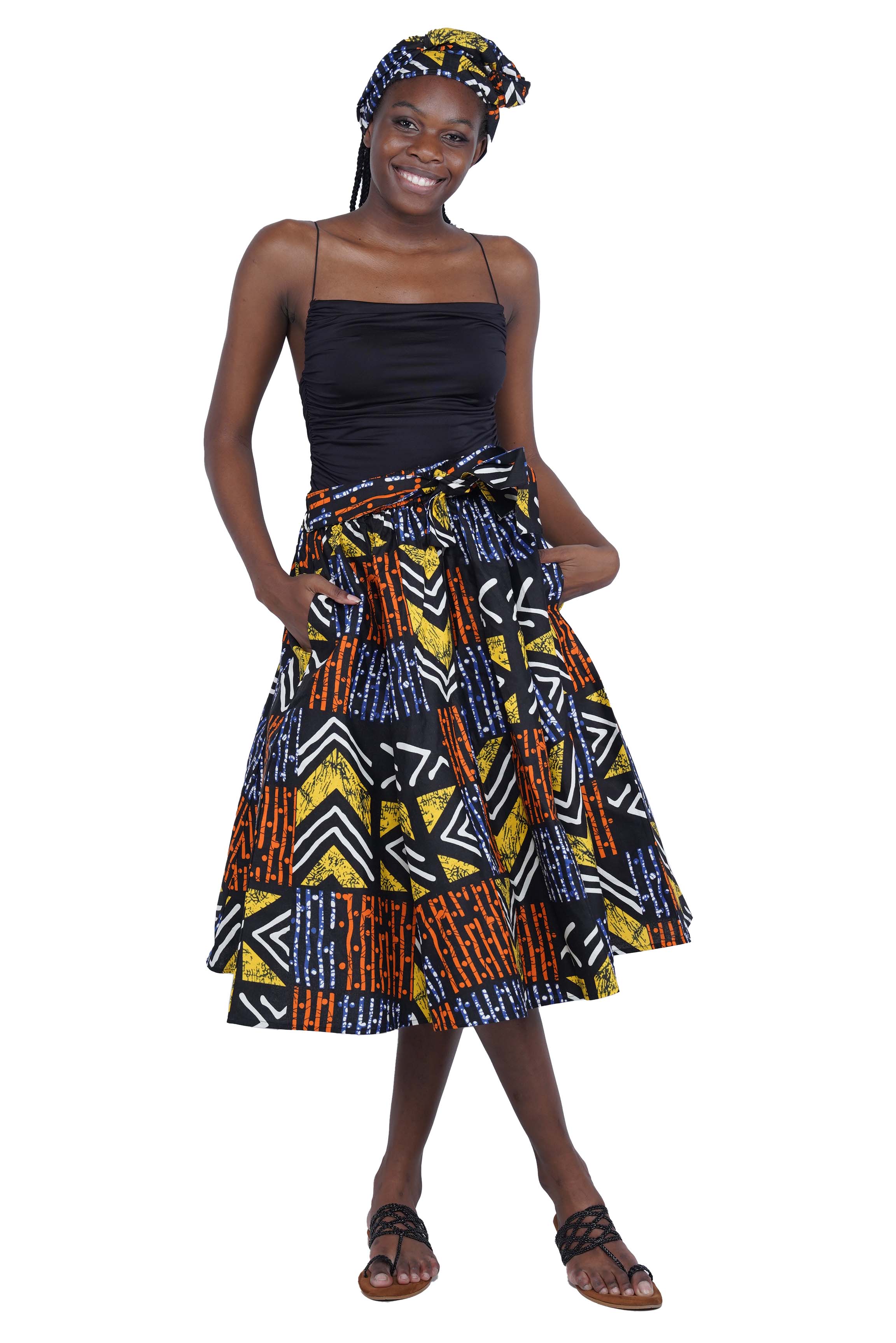 African Midi Skirt