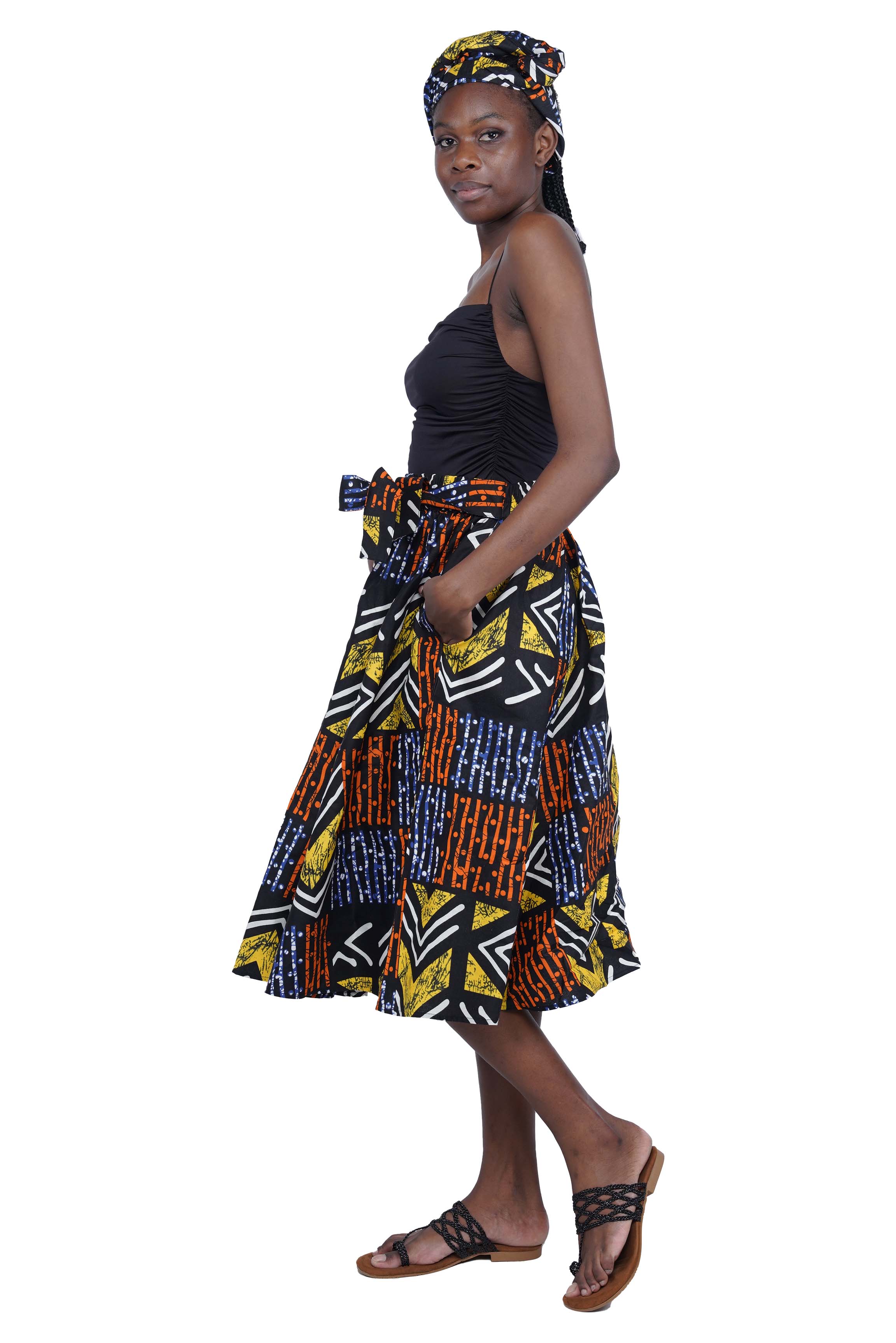 African Midi Skirt