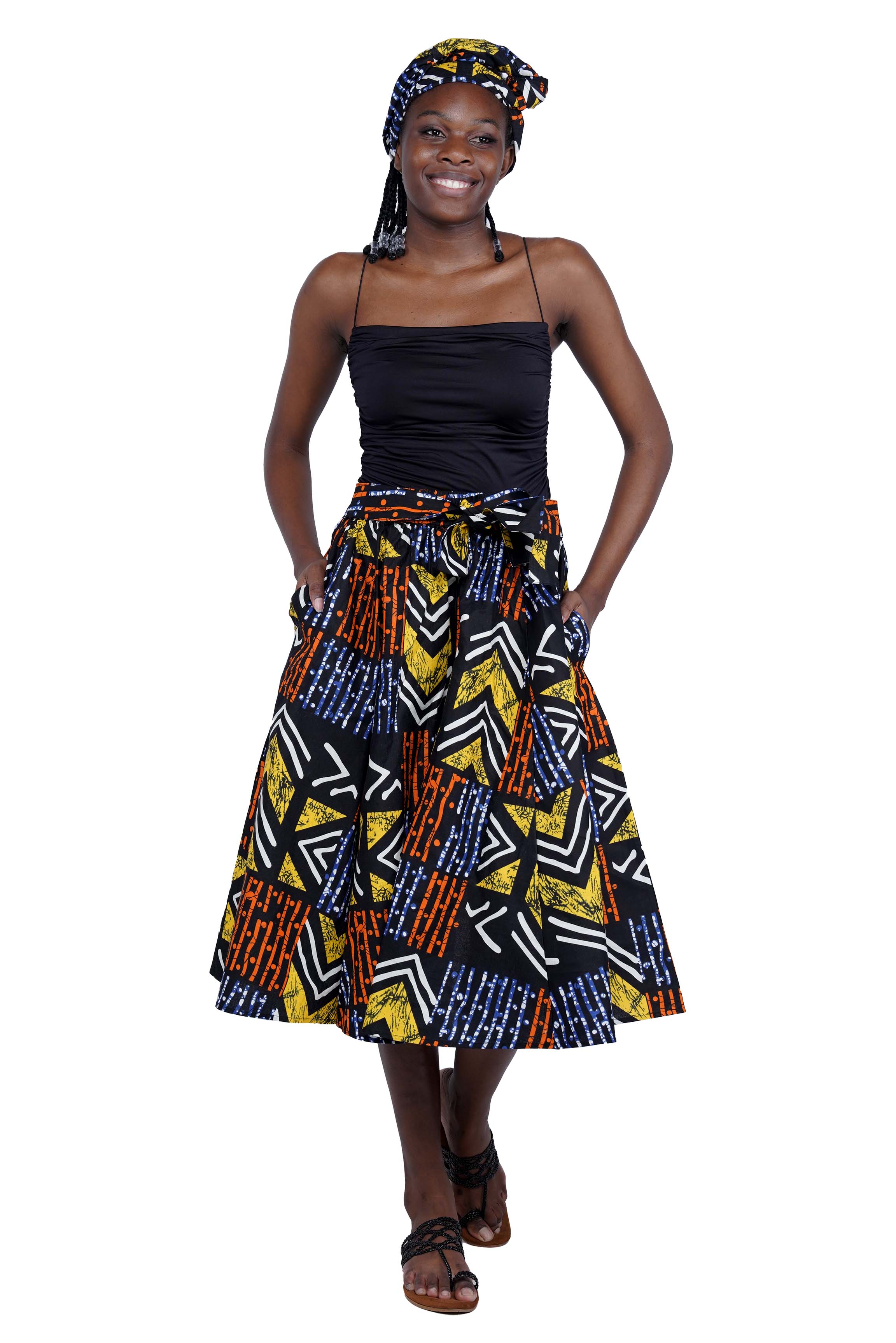 African Midi Skirt