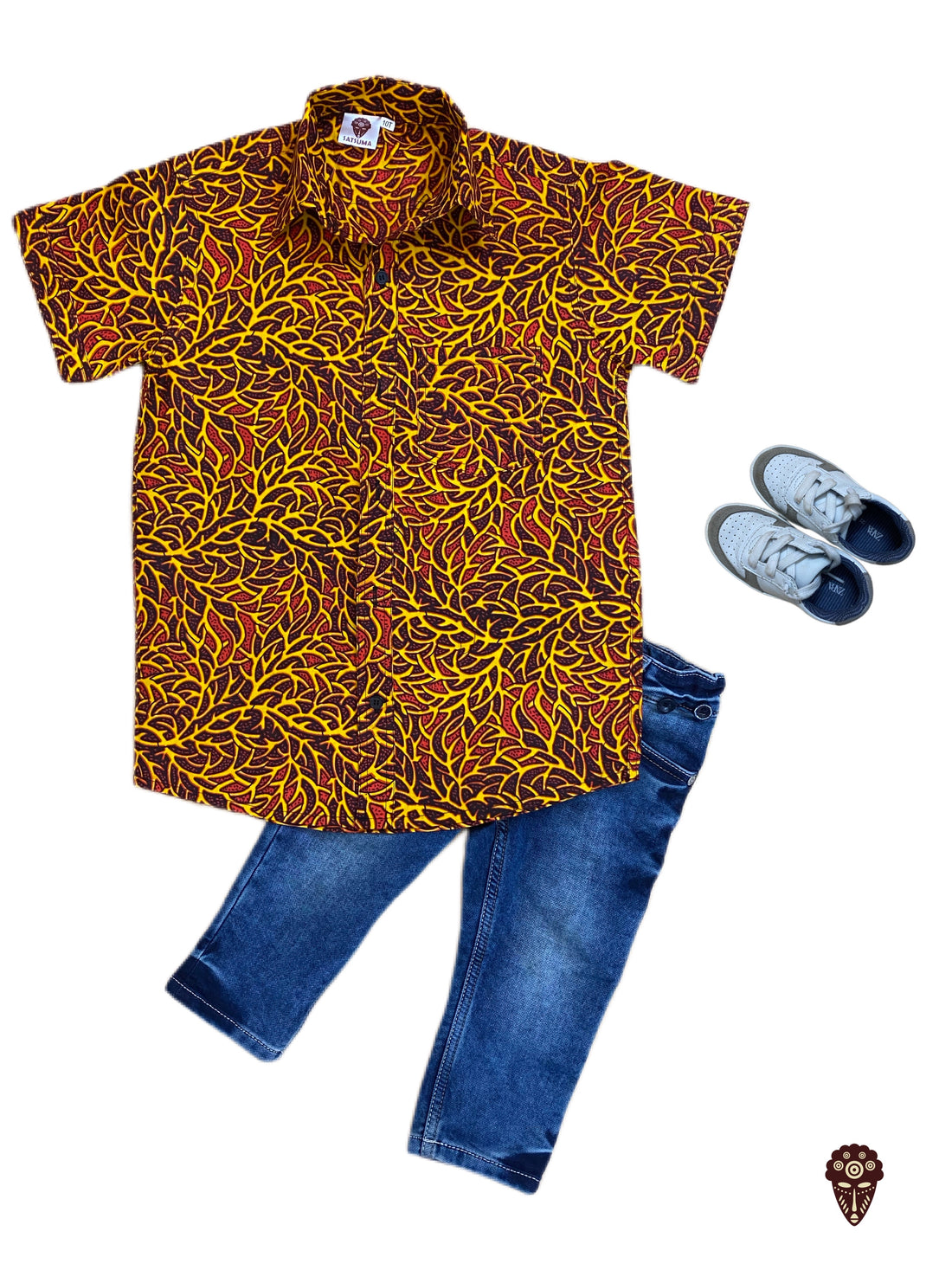 Ankara Shirt For Boys