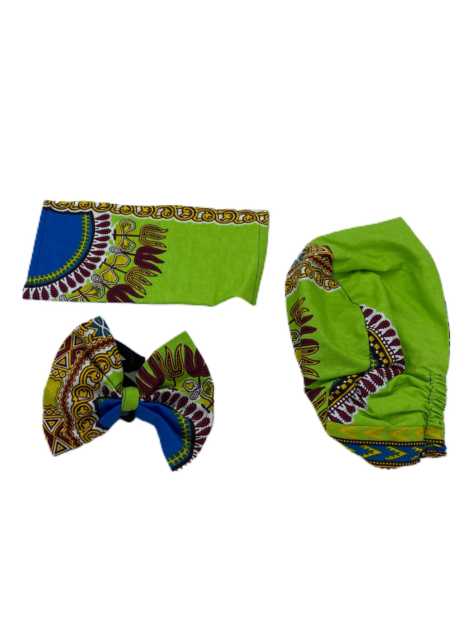 Dashiki Hat and Bow Tie Set