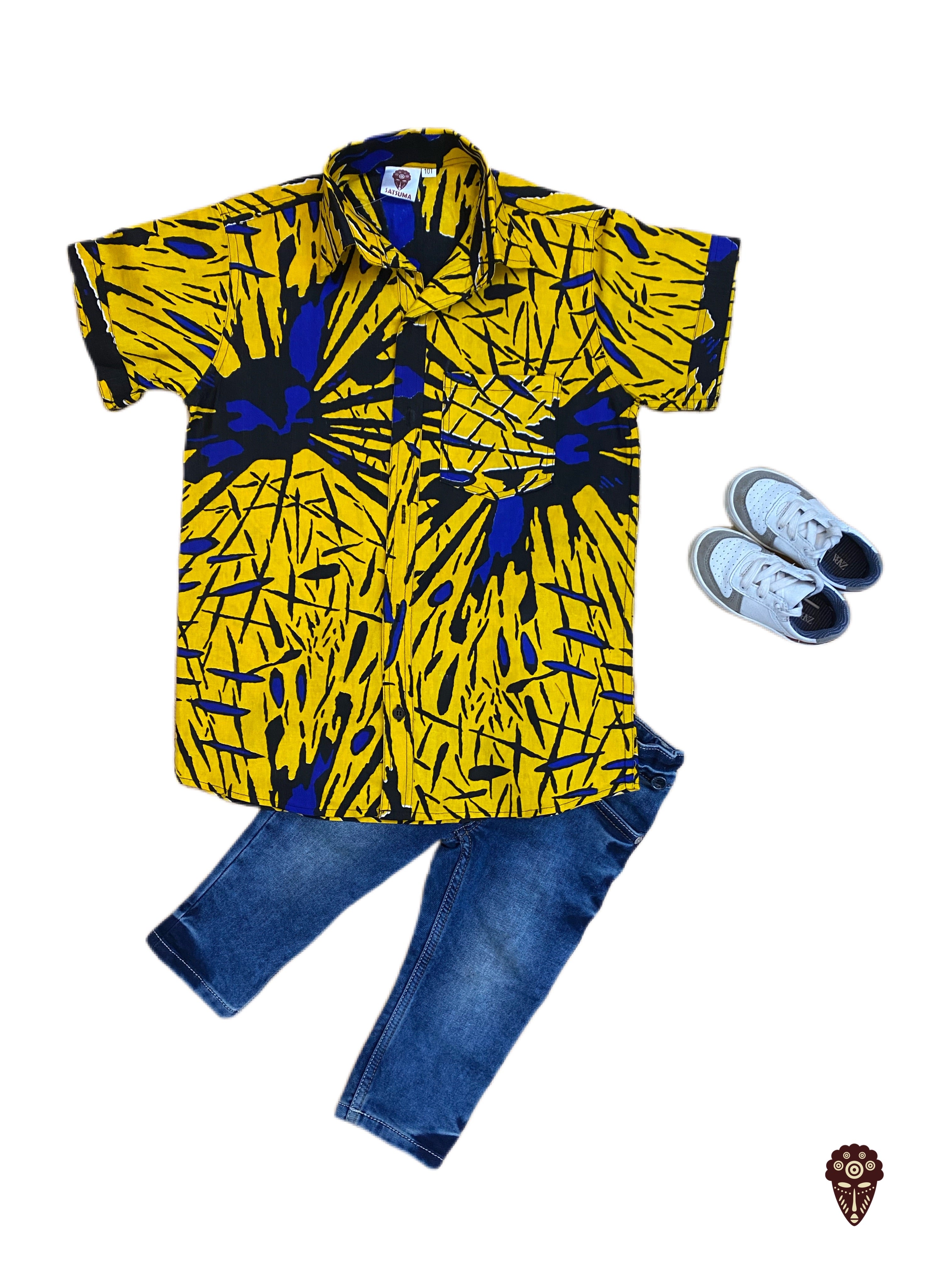 Ankara Shirt For Boys